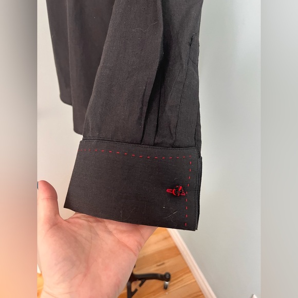 Bruttini Italy Black Dress Shirt Size M - Picture 12 of 16